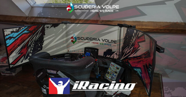 photo d'un simulateur automobile sur iracing