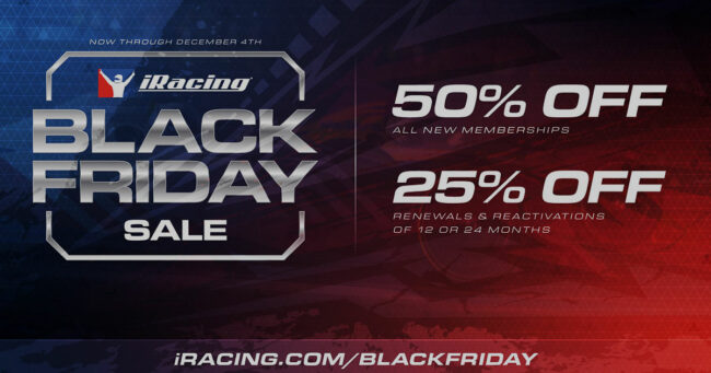 reduction abonnement iracing Black Friday