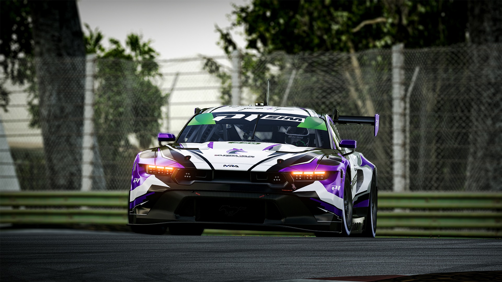 Nous voyons ici la #229 dans une chicane, lors des IVRA Endurance Series Round 2 